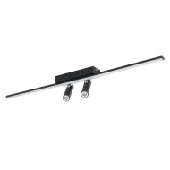 Φωτιστικό οροφής linear led BARETTI GLOBOSTAR 24W CCT 2688lm με κινούμενα spot 80×5.5×5cm μαύρο IP20