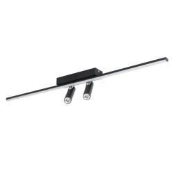 Φωτιστικό οροφής linear led BARETTI GLOBOSTAR 24W CCT 2688lm με κινούμενα spot 80×5.5×5cm μαύρο IP20