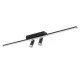 GLOBOSTAR® BARETTI 61226 Φωτιστικό Οροφής Linear Design LED CCT με Κινούμενα Σποτ LED Downlight 24W 2688lm 160° & 45° AC 220-240V IP20  - Εναλλαγή Φωτισμού μέσω Διακόπτη On/Off All In One Ψυχρό 6000k+Φυσικό 4500k+Θερμό 2700k - Μ80 x Π5.5 x Υ5 cm - Μαύ