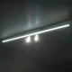 GLOBOSTAR® BARETTI 61227 Φωτιστικό Οροφής Linear Design LED CCT με Κινούμενα Σποτ LED Downlight 24W 2688lm 160° & 45° AC 220-240V IP20  - Εναλλαγή Φωτισμού μέσω Διακόπτη On/Off All In One Ψυχρό 6000k+Φυσικό 4500k+Θερμό 2700k - Μ80 x Π5.5 x Υ5 cm - Λευ