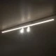 GLOBOSTAR® BARETTI 61227 Φωτιστικό Οροφής Linear Design LED CCT με Κινούμενα Σποτ LED Downlight 24W 2688lm 160° & 45° AC 220-240V IP20  - Εναλλαγή Φωτισμού μέσω Διακόπτη On/Off All In One Ψυχρό 6000k+Φυσικό 4500k+Θερμό 2700k - Μ80 x Π5.5 x Υ5 cm - Λευ