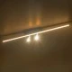 GLOBOSTAR® BARETTI 61228 Φωτιστικό Οροφής Linear Design LED CCT με Κινούμενα Σποτ LED Downlight 24W 2688lm 160° & 45° AC 220-240V IP20  - Εναλλαγή Φωτισμού μέσω Διακόπτη On/Off All In One Ψυχρό 6000k+Φυσικό 4500k+Θερμό 2700k - Μ80 x Π5.5 x Υ5 cm - Χρυ