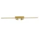 GLOBOSTAR® BARETTI 61228 Φωτιστικό Οροφής Linear Design LED CCT με Κινούμενα Σποτ LED Downlight 24W 2688lm 160° & 45° AC 220-240V IP20  - Εναλλαγή Φωτισμού μέσω Διακόπτη On/Off All In One Ψυχρό 6000k+Φυσικό 4500k+Θερμό 2700k - Μ80 x Π5.5 x Υ5 cm - Χρυ