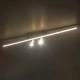 GLOBOSTAR® BARETTI 61228 Φωτιστικό Οροφής Linear Design LED CCT με Κινούμενα Σποτ LED Downlight 24W 2688lm 160° & 45° AC 220-240V IP20  - Εναλλαγή Φωτισμού μέσω Διακόπτη On/Off All In One Ψυχρό 6000k+Φυσικό 4500k+Θερμό 2700k - Μ80 x Π5.5 x Υ5 cm - Χρυ
