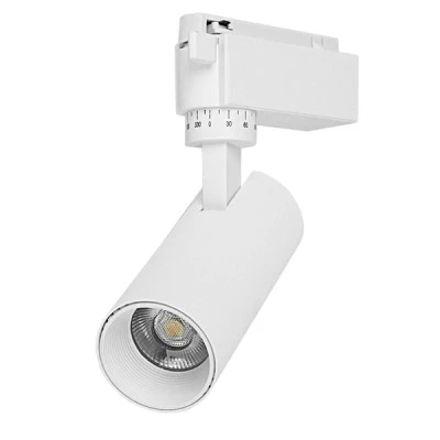Φωτιστικό Σποτ Ράγας Λευκό Μονοφασικό Bridgelux COB LED 10W 230V 1200lm 30° Θερμό φως 3000k Φωτιστικό Σποτ Ράγας Λευκό Μονοφασικό Bridgelux COB LED 10W 230V 1200lm 30° Θερμό φως 3000k