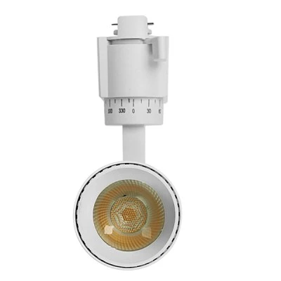 Φωτιστικό Σποτ Ράγας Λευκό Μονοφασικό Bridgelux COB LED 10W 230V 1200lm 30° Θερμό φως 3000k Φωτιστικό Σποτ Ράγας Λευκό Μονοφασικό Bridgelux COB LED 10W 230V 1200lm 30° Θερμό φως 3000k