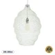 GloboStar® KENTUCKY 01898 Vintage Κρεμαστό Φωτιστικό Πλέγμα Μονόφωτο 1 x E27 IP20 Μπεζ Μέταλλο - Μ40 x Π40 x Y60cm