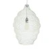 GloboStar® KENTUCKY 01898 Vintage Κρεμαστό Φωτιστικό Πλέγμα Μονόφωτο 1 x E27 IP20 Μπεζ Μέταλλο - Μ40 x Π40 x Y60cm