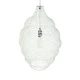 GloboStar® KENTUCKY 01898 Vintage Κρεμαστό Φωτιστικό Πλέγμα Μονόφωτο 1 x E27 IP20 Μπεζ Μέταλλο - Μ40 x Π40 x Y60cm