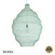 GloboStar® KENTUCKY 01903 Vintage Κρεμαστό Φωτιστικό Οροφής Μονόφωτο 1 x E27 AC220-240V IP20 - Φ80 x Υ110cm - Τιρκουάζ Μεταλλικό Πλέγμα