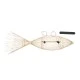 GloboStar® FISH 01927 Μοντέρνο Κρεμαστό Φωτιστικό Οροφής  2 x E27 AC 220-240V IP20 - Μ130 x Π42 x Υ42cm - Μπεζ Ξύλινο Πλέγμα