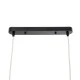 GloboStar® FISH 01927 Μοντέρνο Κρεμαστό Φωτιστικό Οροφής  2 x E27 AC 220-240V IP20 - Μ130 x Π42 x Υ42cm - Μπεζ Ξύλινο Πλέγμα