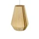 GloboStar® SALERNO 02334 Boho Κρεμαστό Φωτιστικό Πλέγμα Μονόφωτο 1 x E27 IP20 Μπεζ, Καφέ & Κίτρινο Νήμα - Μ50 x Π50 x Υ60cm