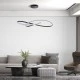 Μοντέρνο κρεμαστό φωτιστικό DEXTER Design LED με μαύρο σκελετό CCT 120W 13440lm δέσμης 300° AC 220-240V IP20 με εναλλαγή φωτισμού μέσω τηλεχειριστηρίου ντιμαριζόμενο