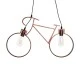 Vintage κρεμαστό φωτιστικό BIKE με Ντουί 2 x E27 AC 220-240V IP20 - Χάλκινο