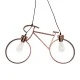 Vintage κρεμαστό φωτιστικό BIKE με Ντουί 2 x E27 AC 220-240V IP20 - Χάλκινο