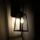 Vintage επιτοίχια απλίκα kelvo® ASETYLIN για λάμπα E27 AC 220-240V IP20 μαύρη 18x17x37cm 01032