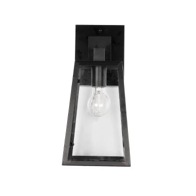 Vintage επιτοίχια απλίκα kelvo® ASETYLIN για λάμπα E27 AC 220-240V IP20 μαύρη 18x17x37cm 01032