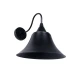 Vintage επιτοίχιο φωτιστικό kelvo® BELL μονόφωτο με ντουί E27 AC 220-240V IP20 μαύρο 35x28.5x30cm