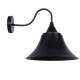 Vintage επιτοίχιο φωτιστικό kelvo® BELL μονόφωτο με ντουί E27 AC 220-240V IP20 μαύρο 35x28.5x30cm