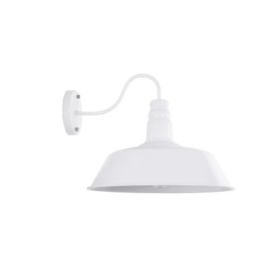 Vintage επιτοίχια απλίκα kelvo® SORD για λάμπα με ντουί E27 AC 220-240V IP20 λευκή 36x42x32cm 01051