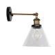 Vintage φωτιστικό τοίχου - απλίκα kelvo® BINGLEY με ντουί E27 1 x E27 AC 220-240V IP20 διάφανο & χρυσό 18x28x25cm 01074 Vintage φωτιστικό τοίχου - απλίκα kelvo® BINGLEY με ντουί E27 1 x E27 AC 220-240V IP20 διάφανο & χρυσό 18x28x25cm 01074