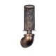 Vintage φωτιστικό τοίχου - απλίκα kelvo® RAZA με ντουί E27 AC 220-240V IP20 χάλκινο 13x12x38cm 01105