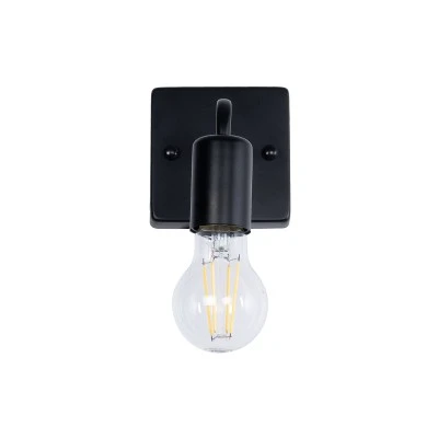 Φωτιστικό τοίχου απλίκα kelvo® MISSAM με ντουί E27 AC 220-240V IP20 μαύρο 14x20x10cm 01119