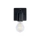 Φωτιστικό τοίχου απλίκα kelvo® MISSAM με ντουί E27 AC 220-240V IP20 μαύρο 14x20x10cm 01119