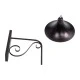 GloboStar® ANNIEL 01124 Vintage Φωτιστικό Τοίχου - Απλίκα Μονόφωτο 1 x E27 AC 220-240V IP20 - Μ27 x Π40 x Υ56cm - Καφέ Σκουριά Μεταλλικό Καμπάνα