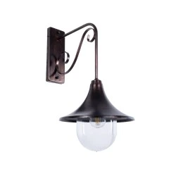 Vintage επιτοίχια απλίκα kelvo® ANNIEL με ντουί E27 1xE27 AC 220-240V IP20 χάλκινη 27x40x56cm