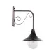 GloboStar® ANNIEL 01124 Vintage Φωτιστικό Τοίχου - Απλίκα Μονόφωτο 1 x E27 AC 220-240V IP20 - Μ27 x Π40 x Υ56cm - Καφέ Σκουριά Μεταλλικό Καμπάνα