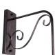 GloboStar® ANNIEL 01124 Vintage Φωτιστικό Τοίχου - Απλίκα Μονόφωτο 1 x E27 AC 220-240V IP20 - Μ27 x Π40 x Υ56cm - Καφέ Σκουριά Μεταλλικό Καμπάνα
