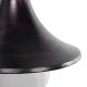 GloboStar® ANNIEL 01124 Vintage Φωτιστικό Τοίχου - Απλίκα Μονόφωτο 1 x E27 AC 220-240V IP20 - Μ27 x Π40 x Υ56cm - Καφέ Σκουριά Μεταλλικό Καμπάνα