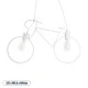 Vintage κρεμαστό φωτιστικό BIKE με ντουί 2 x E27 AC 220-240V IP20 - Λευκό Vintage κρεμαστό φωτιστικό BIKE με ντουί 2 x E27 AC 220-240V IP20 - Λευκό