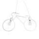 Vintage κρεμαστό φωτιστικό BIKE με ντουί 2 x E27 AC 220-240V IP20 - Λευκό Vintage κρεμαστό φωτιστικό BIKE με ντουί 2 x E27 AC 220-240V IP20 - Λευκό