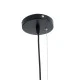 GloboStar® SCANDI 01386 Vintage Industrial Κρεμαστό Φωτιστικό Οροφής Μονόφωτο 1 x E27  Μαύρο Μεταλλικό Πλέγμα Φ23 x Υ30cm