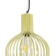 GloboStar® SCANDI 01387 Vintage Κρεμαστό Φωτιστικό Πλέγμα Μονόφωτο 1 x E27 IP20 Μπεζ Μέταλλο - Μ23 x Π23 x Υ30cm
