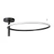 Μοντέρνο φωτιστικό οροφής VERONA LED 36W 4032lm 360° AC 220-240V ρυθμιζόμενο λευκό CCT IP20 μαύρο ματ 60x60x23cm