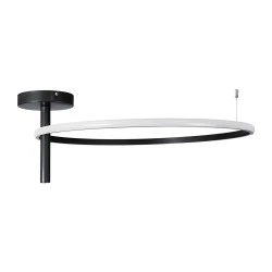 Μοντέρνο φωτιστικό οροφής VERONA LED 36W 4032lm 360° AC 220-240V ρυθμιζόμενο λευκό CCT IP20 μαύρο ματ 60x60x23cm
