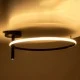 Μοντέρνο φωτιστικό οροφής VERONA LED 36W 4032lm 360° AC 220-240V ρυθμιζόμενο λευκό CCT IP20 μαύρο ματ 60x60x23cm