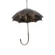 GloboStar® UMBRELLA 01406 Vintage Industrial Κρεμαστό Φωτιστικό Οροφής Πολύφωτο 5 x E27 Μαύρο Καφέ Σκουριά Μεταλλικό Φ58 x Υ60cm