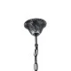 GloboStar® UMBRELLA 01407 Vintage Industrial Κρεμαστό Φωτιστικό Οροφής Πολύφωτο Γκρι Σκουριά Μεταλλικό Φ58 x Υ60cm