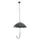 GloboStar® UMBRELLA 01407 Vintage Industrial Κρεμαστό Φωτιστικό Οροφής Πολύφωτο Γκρι Σκουριά Μεταλλικό Φ58 x Υ60cm