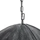 GloboStar® UMBRELLA 01407 Vintage Industrial Κρεμαστό Φωτιστικό Οροφής Πολύφωτο Γκρι Σκουριά Μεταλλικό Φ58 x Υ60cm
