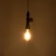 GloboStar® SPIGOT 01414 Vintage Industrial Κρεμαστό Φωτιστικό Οροφής Μονόφωτο 1 x E27 Καφέ Σκουριά Μεταλλικό Μ5 x Π7.5 x Y20cm