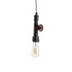 GloboStar® SPIGOT 01414 Vintage Industrial Κρεμαστό Φωτιστικό Οροφής Μονόφωτο 1 x E27 Καφέ Σκουριά Μεταλλικό Μ5 x Π7.5 x Y20cm
