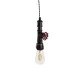 GloboStar® SPIGOT 01414 Vintage Industrial Κρεμαστό Φωτιστικό Οροφής Μονόφωτο 1 x E27 Καφέ Σκουριά Μεταλλικό Μ5 x Π7.5 x Y20cm