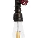 GloboStar® SPIGOT 01414 Vintage Industrial Κρεμαστό Φωτιστικό Οροφής Μονόφωτο 1 x E27 Καφέ Σκουριά Μεταλλικό Μ5 x Π7.5 x Y20cm