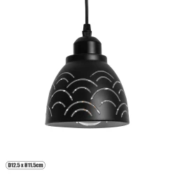 Μοντέρνο κρεμαστό φωτιστικό οροφής COOLIE Φ13 1 x E27 AC 220-240V μεταλλικό μονόφωτο σε μαύρο λευκό καμπάνα Μοντέρνο κρεμαστό φωτιστικό οροφής COOLIE Φ13 1 x E27 AC 220-240V μεταλλικό μονόφωτο σε μαύρο λευκό καμπάνα